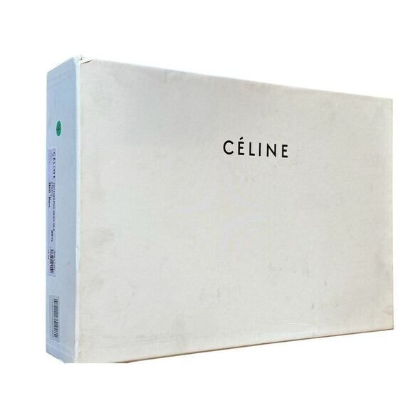 Celine Slingback Platform Sandal Heels in Black Leather Size 36 1/2 - Picture 5 of 6